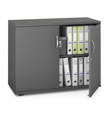 Aktenschrank MULTI M pro 332855, abschlie&szlig;bar, 2 OH, anthrazit, 100x78x42cm (BxHxT)
