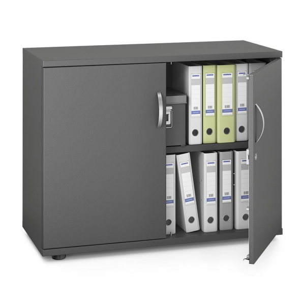 Deskin Aktenschrank MULTI M pro 332855, abschließbar, 2 OH, anthrazit, 100x78x42cm (BxHxT)  Deskin