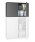 Aufsatzschrank MULTI M pro 333169, abschlie&szlig;bar, 2x2 OH, anthrazit, 120x75x42cm (BxHxT)