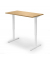 Sitz-Steh-Schreibtisch, elektrisch höhenverstellbar, 71,5-120,5cm (H), 160x65cm (BxT), rechteckig, buche / weiß