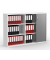 Rollladenschrank MULTI M pro 294455, abschlie&szlig;bar, 2x3 OH, wei&szlig;/alusilber, 160x114x42cm (BxHxT)