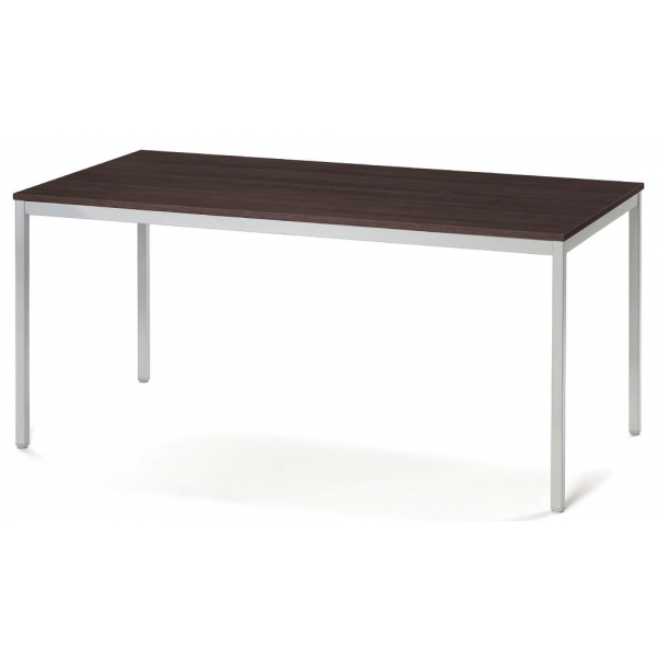 4255704309843 - Konferenztisch 332097 728cm (H) 180x80cm (BxT) 8 Personen rechteckig nussbaum dunkel   silber 4255704309843 Deskin