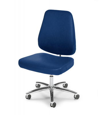 Bürostuhl ATLAS DV, blau / chrom, bis 220kg
