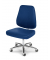 Bürostuhl ATLAS DV, blau / chrom, bis 220kg
