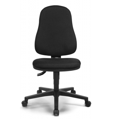 B&uuml;rostuhl COMFORT P, schwarz / schwarz, bis 110kg, ohne Kopfst&uuml;tze