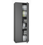 Aktenschrank MULTI M pro 332877, abschlie&szlig;bar, 6 OH, anthrazit, 80x225x42cm (BxHxT)