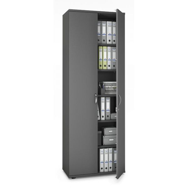 Deskin Aktenschrank MULTI M pro 332877, abschließbar, 6 OH, anthrazit, 80x225x42cm (BxHxT)  Deskin