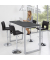 Stehtisch CELSUS 295039 110cm (H), 160x80cm (BxT), rechteckig, anthrazit / silber