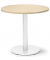Konferenztisch 295362, 73,5cm (H), 80x80cm (BxT), 4 Personen, rund, ahorn / weiß