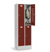 Doppelstöckiger Spind SYSTEM SP1 mit Sockel