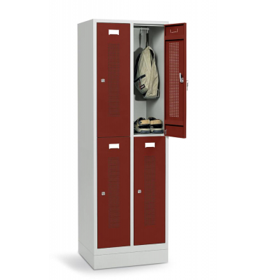Doppelstöckiger Spind SYSTEM SP1 mit Sockel