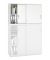 Aufsatzschrank MULTI M pro 294470, abschlie&szlig;bar, 2x2 OH, wei&szlig;, 120x75x42cm (BxHxT)