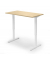 Sitz-Steh-Schreibtisch, elektrisch höhenverstellbar, 71,5-120,5cm (H), 160x65cm (BxT), rechteckig, ahorn / weiß