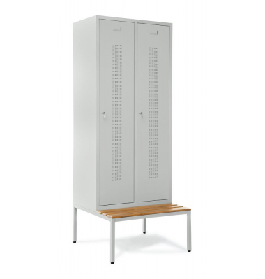 Garderobenspinde SYSTEM SP1 mit Sitzbank Garderobenspinde SYSTEM SP1 mit Sitzbank