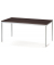 Konferenztisch 332098, 72,8cm (H), 200x80cm (BxT), 8 Personen, rechteckig, nussbaum dunkel / silber
