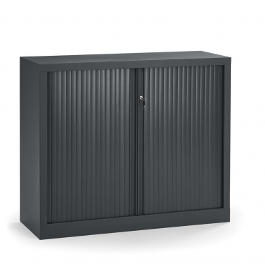 Rollladenschrank 330995, abschlie&szlig;bar, 2,5 OH, schwarz, 120x100x43cm (BxHxT)