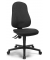 B&uuml;rostuhl COMFORT P, anthrazit / schwarz, bis 110kg, ohne Kopfst&uuml;tze
