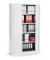 Rollladenschrank 330974, abschlie&szlig;bar, 5 OH, verkehrswei&szlig;, 100x198x43cm (BxHxT)