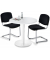 Konferenztisch 295363, 73,5cm (H), 80x80cm (BxT), 4 Personen, rund, weiß / weiß