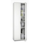 Aktenschrank MULTI M pro 294441, abschlie&szlig;bar, 6 OH, wei&szlig;, 80x225x42cm (BxHxT)
