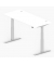 Sitz-Steh-Schreibtisch Comfort MULTI M pro, elektrisch h&ouml;henverstellbar, 64-130cm (H), 200x80cm (BxT), rechteckig, wei&szlig; / silber