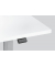 Sitz-Steh-Schreibtisch Comfort MULTI M pro, elektrisch h&ouml;henverstellbar, 64-130cm (H), 200x80cm (BxT), rechteckig, wei&szlig; / silber