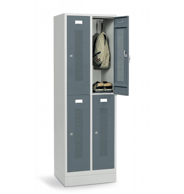 Doppelstöckiger Spind SYSTEM SP1 mit Sockel