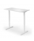 Sitz-Steh-Schreibtisch, elektrisch höhenverstellbar, 71,5-120,5cm (H), 160x65cm (BxT), rechteckig, weiß / weiß