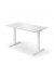 Sitz-Steh-Schreibtisch, elektrisch höhenverstellbar, 71,5-120,5cm (H), 160x65cm (BxT), rechteckig, weiß / weiß