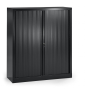 Rollladenschrank 330985, abschlie&szlig;bar, 3,5 OH, schwarz, 120x136x43cm (BxHxT)