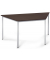 Konferenztisch 332099, 72,8cm (H), 160x69cm (BxT), 3 Personen, Trapezform, nussbaum dunkel / silber