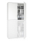 Aufsatzschrank MULTI M pro 294449, abschlie&szlig;bar, 2x3 OH, wei&szlig;, 120x111x42cm (BxHxT)