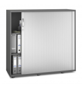 Rollladenschrank MULTI M pro 333291, abschlie&szlig;bar, 2x3 OH, anthrazit/alusilber, 120x114x42cm (BxHxT)