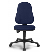 B&uuml;rostuhl COMFORT P, blau / schwarz, bis 110kg, ohne Kopfst&uuml;tze