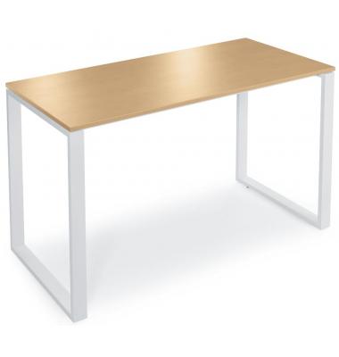 Stehtisch CELSUS 110cm (H), 140x70cm (BxT), rechteckig, buche / weiß
