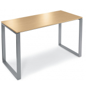 Stehtisch CELSUS 110cm (H), 140x70cm (BxT), rechteckig, buche / silber