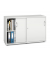 Schiebet&uuml;renschrank MULTI M pro 294464, abschlie&szlig;bar, 2x2 OH, wei&szlig;, 120x78x42cm (BxHxT)
