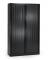 Rollladenschrank 330964, abschlie&szlig;bar, 5 OH, schwarz, 120x198x43cm (BxHxT)