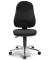 B&uuml;rostuhl COMFORT P, schwarz / chrom, bis 110kg, ohne Kopfst&uuml;tze