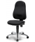 B&uuml;rostuhl COMFORT P, schwarz / chrom, bis 110kg, ohne Kopfst&uuml;tze