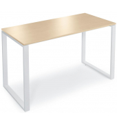 Stehtisch CELSUS 110cm (H), 140x70cm (BxT), rechteckig, ahorn / weiß