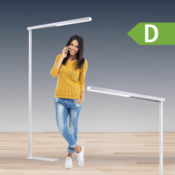 4255704312287 - LED-Stehlampe weiß mit Standfuß 4255704312287 Deskin