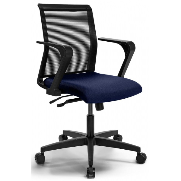 4255704312447 - Bürodrehstuhl SIGMA SMART schwarz blau schwarz bis 110kg 4255704312447 Deskin 4255704312447 - Bürodrehstuhl SIGMA SMART schwarz blau schwarz bis 110kg 4255704312447 Deskin