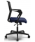 Bürodrehstuhl SIGMA SMART, schwarz/blau / schwarz, bis 110kg