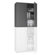 Aufsatzschrank MULTI M pro 333173, abschlie&szlig;bar, 3 OH, anthrazit, 100x111x42cm (BxHxT)