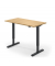 Sitz-Steh-Schreibtisch, elektrisch höhenverstellbar, 71,5-120,5cm (H), 120x65cm (BxT), rechteckig, buche / schwarz