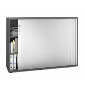 Rollladenschrank MULTI M pro 333293, abschlie&szlig;bar, 2x3 OH, anthrazit/alusilber, 160x114x42cm (BxHxT)