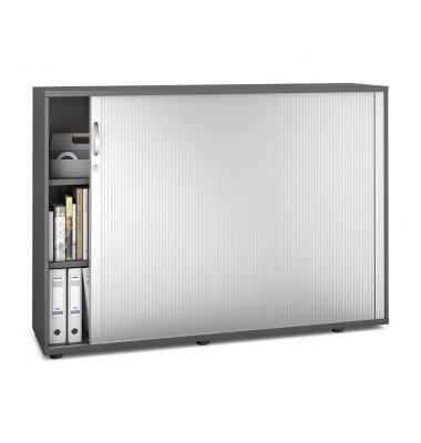 Rollladenschrank MULTI M pro 333293, abschlie&szlig;bar, 2x3 OH, anthrazit/alusilber, 160x114x42cm (BxHxT)