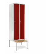 Garderobenspinde SYSTEM SP1 mit Sitzbank