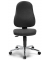 B&uuml;rostuhl COMFORT P, anthrazit / chrom, bis 110kg, ohne Kopfst&uuml;tze